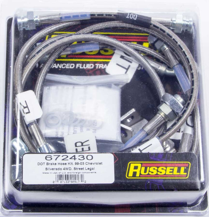 Russell RUS672430 Brake Line Kit 99-04 Chevy Truck