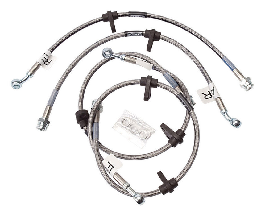 Russell RUS684600 SS Brake Line Kit 92-95 Honda Civic