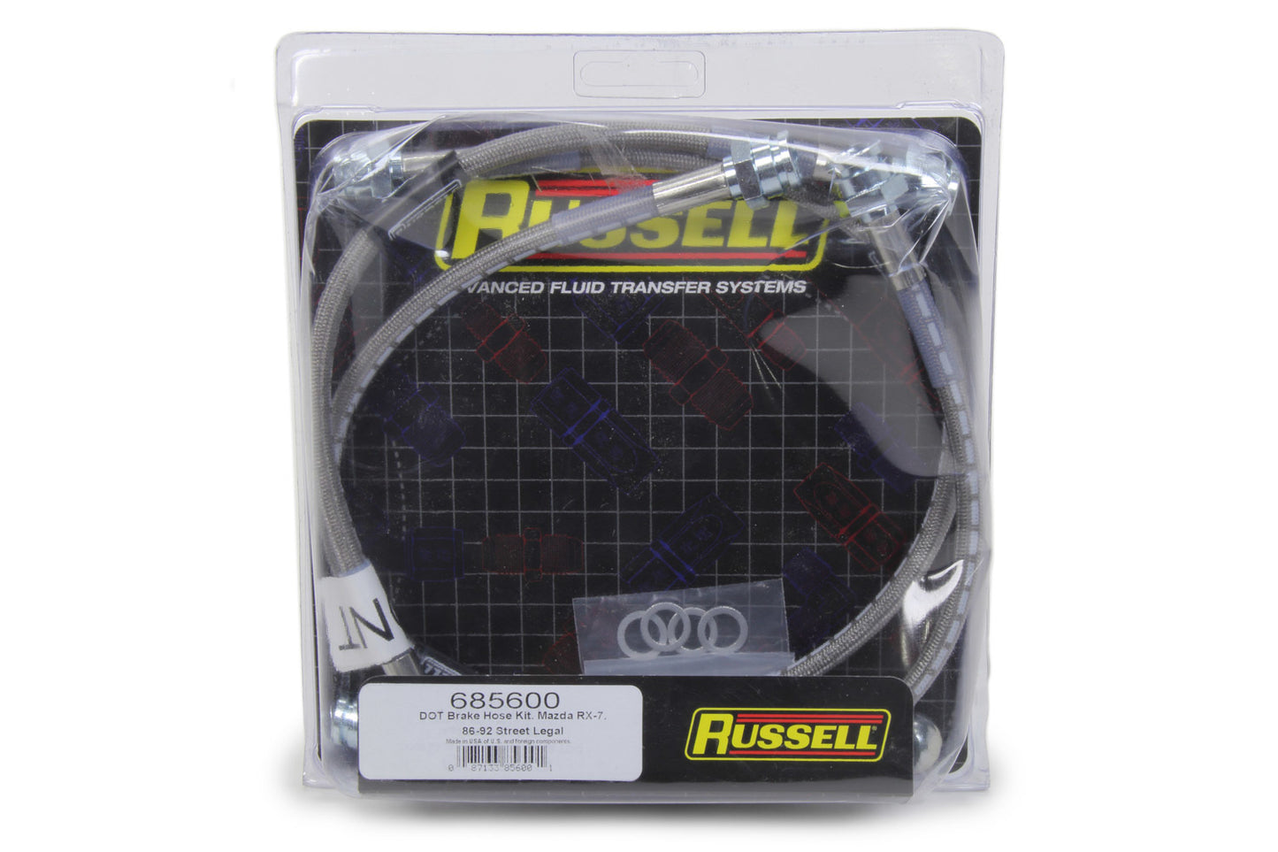 Russell RUS685600 Brake Hose Kit 86-92 Mazda RX-7