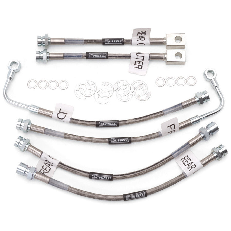 Russell RUS692290 Brake Hose Kit 98-02 Camaro w/ Trac Control