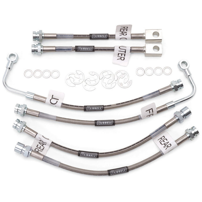 Russell RUS692290 Brake Hose Kit 98-02 Camaro w/ Trac Control