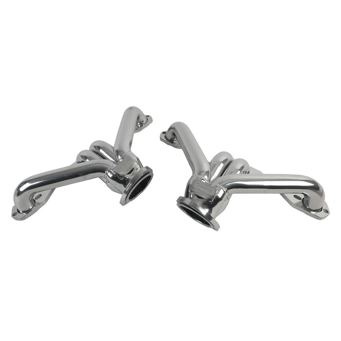 Sanderson SANCC158BP-SEC SBC Block Hugger Headers Blueprint Silver Ceramic