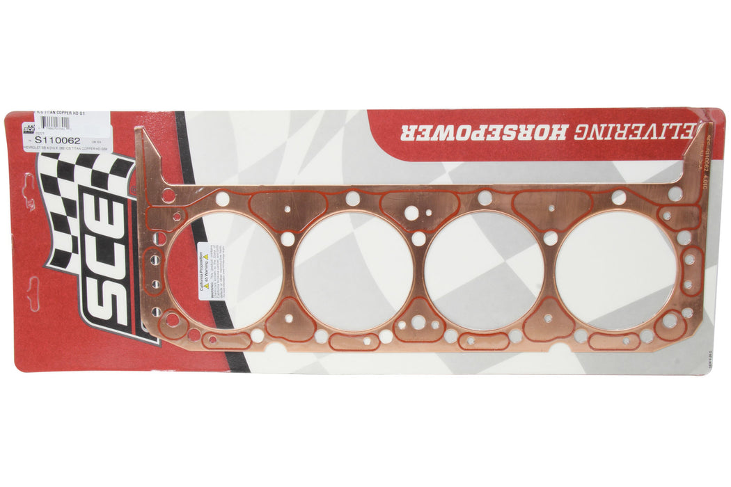 Sce Gaskets SCES110062 SBC ICS Titan Head Gasket 4.010 x .602