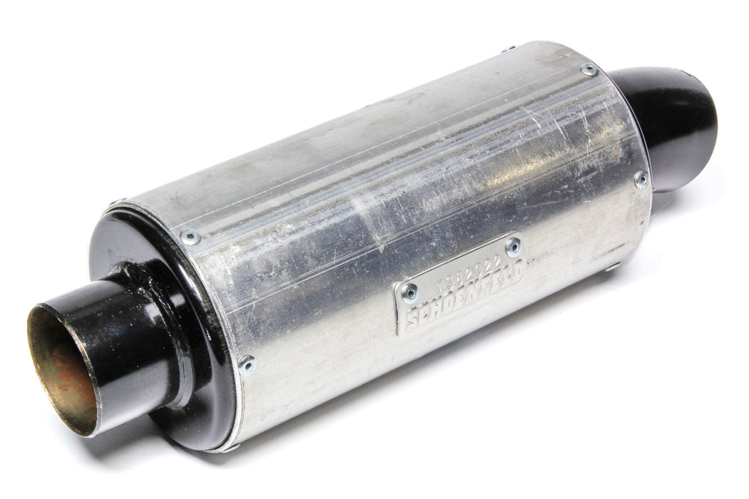 Schoenfeld SCHMS82022 Muffler Mini Sprint Alum Case 2in Inlet
