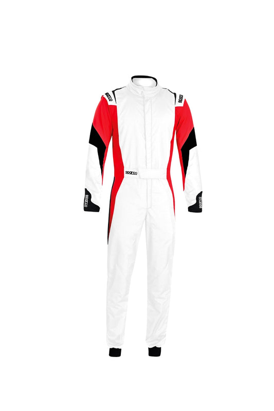 Sparco SCO001144B54BRNR Comp Suit White/Red Medium/Large
