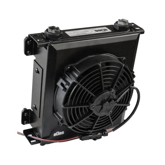 Setrab Oil Coolers SETFP332S-M22I Series-3 Oil Cooler - 32-Row w/12-Volt Fan