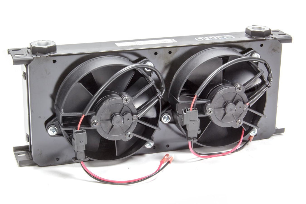 Setrab Oil Coolers SETFP920M22I Series-9 Oil Cooler -20 Row w/ Dual 12 Volt Fans