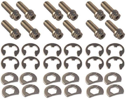 Stage 8 Fasteners SGE8951 S/S Header Bolt Kit - 6pt. 3/8-16 x 1in (12)