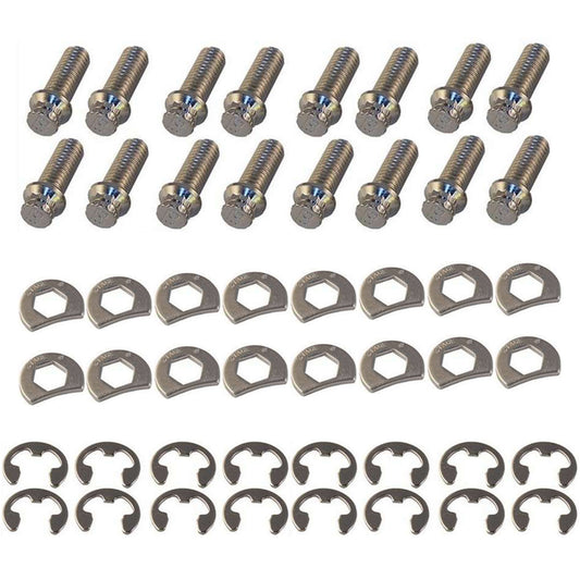 Stage 8 Fasteners SGE8953 S/S Header Bolt Kit - 6pt. 3/8-16 x 1in (16)