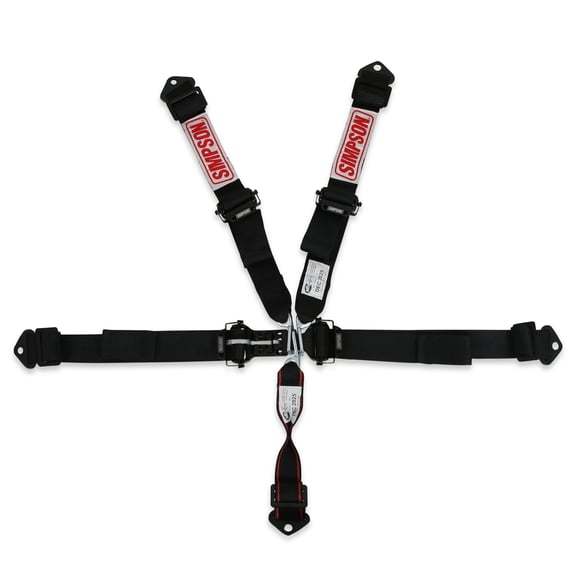 Simpson Safety SIM12LD5WB Harness 5pt LL Pull-Down 2in Lap & Shoulder