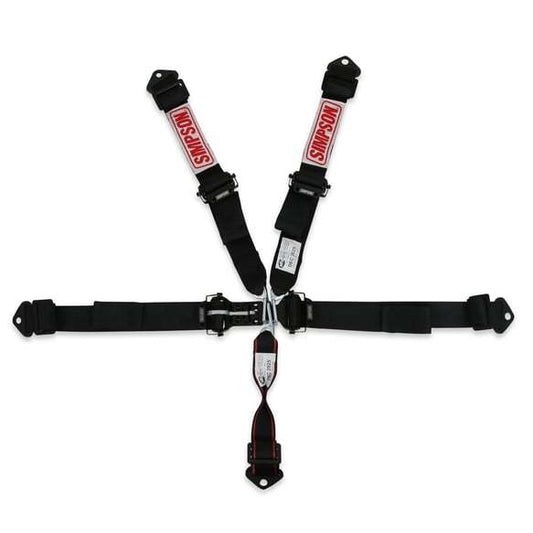 Simpson Safety SIM12LD5WB Harness 5pt LL Pull-Down 2in Lap & Shoulder