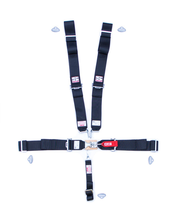 Simpson Safety SIM29043BK 5-pt Sport Harness Systm LL P/D B/I Ind 55in