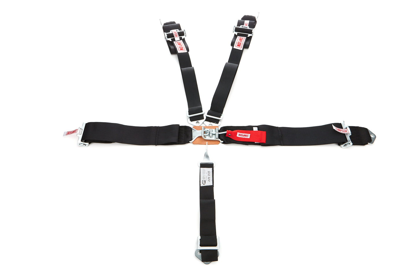 Simpson Safety SIM29061BK 5-PT Harness System LL P/U B/I Ind 62in