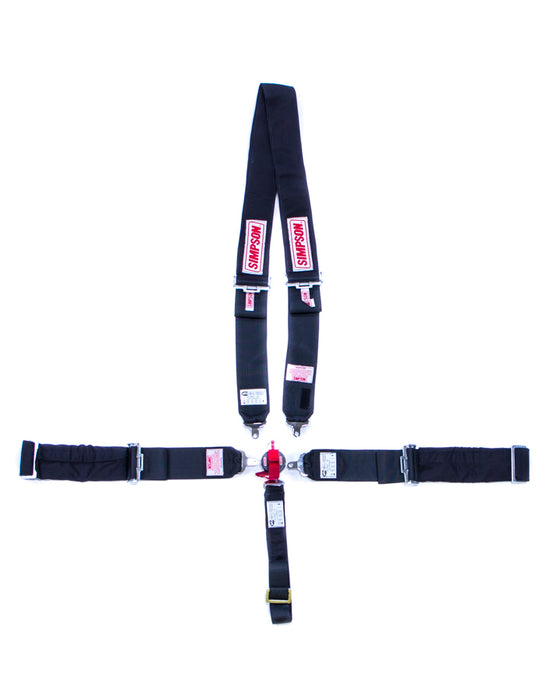Simpson Safety SIM29116BK 5-PT Harness System Drag Racing CL W/A