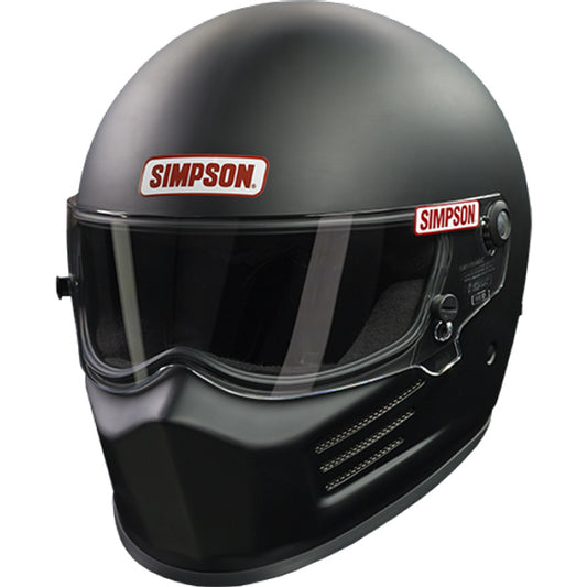 Simpson Safety SIM7210048 Helmet Super Bandit X- Large Flat Black SA2020