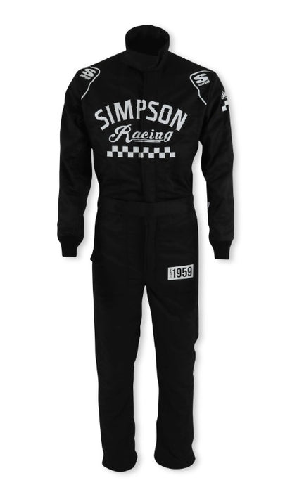 Simpson Safety SIMCK02121 Suit Checkers Small Black SFI 3.2A/5