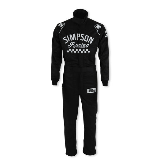 Simpson Safety SIMCK02221 Suit Checkers Medium Black SFI 3.2A/5