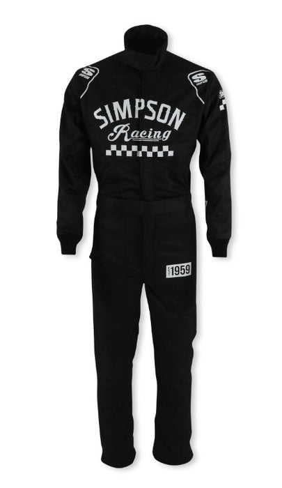 Simpson Safety SIMCK02421 Suit Checkers X-Large Black SFI 3.2A/5