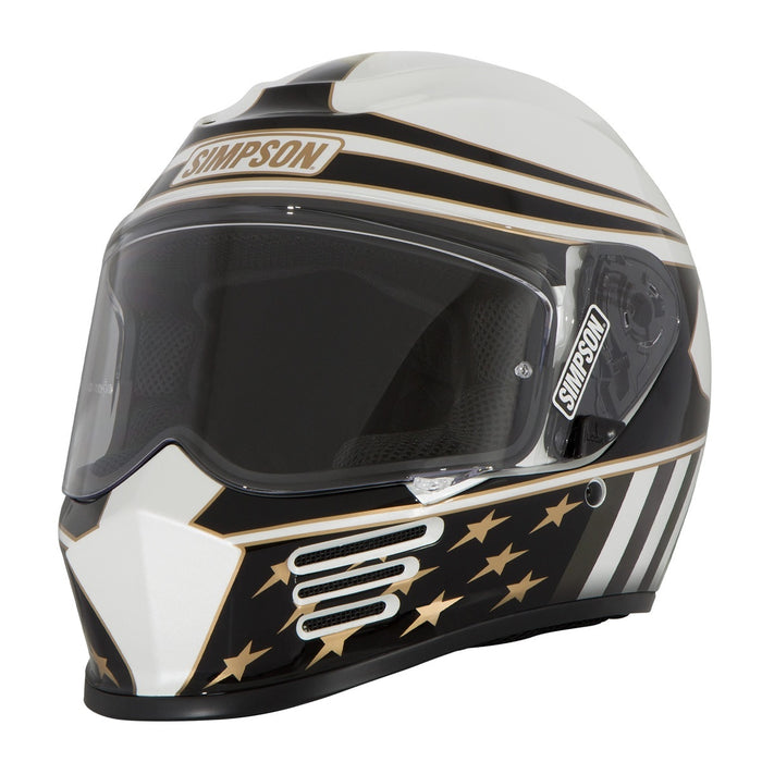 Simpson Safety SIMSPBAM2MD Helmet Americana Gold Speed Bandit Medium