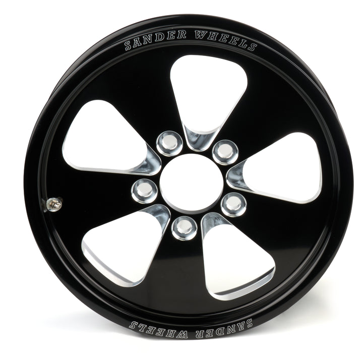 Sander Engineering SND7401535475M 740 SERIES 15X3.5X2.2 FR GD 5 SPOKE 5X4.75 BLK &