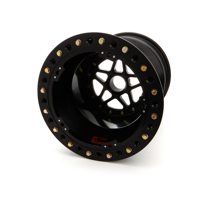 Sander Engineering SNDS15-176-SO2-B Sprint Wheel 15x17 6in BS Outside Lock Black