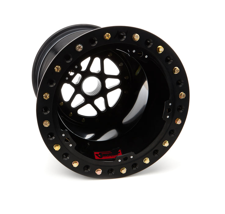 Sander Engineering SNDS15-186-SO2-B Sprint Wheel 15x18 6in BS Outside Lock Black