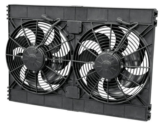 Spal Advanced Technologies SPA30102130 Dual 12in Puller Fan Curved Blade 3168 CFM