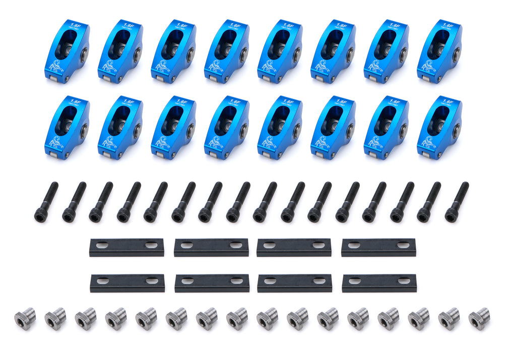 Scorpion Performance SPN1021 SBF Roller Rocker Arms 1.6 Ratio Pedestal Mount