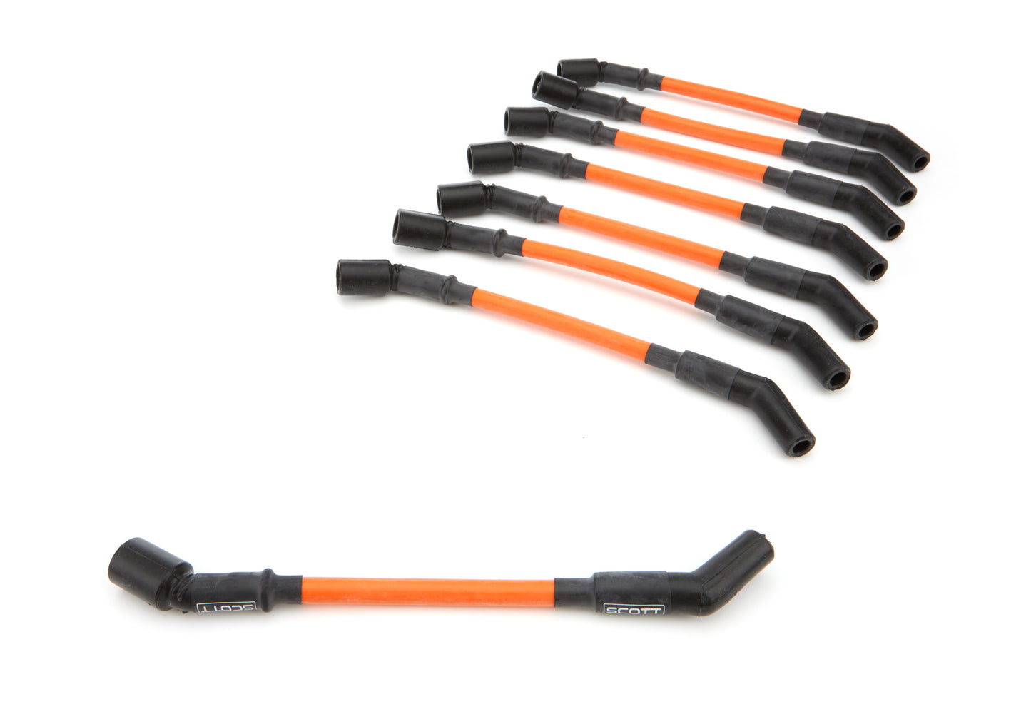 Scott Performance SPWCH-LS-T-5 GM LS Truck Spark Plug Wire Set 45-Deg - Orange