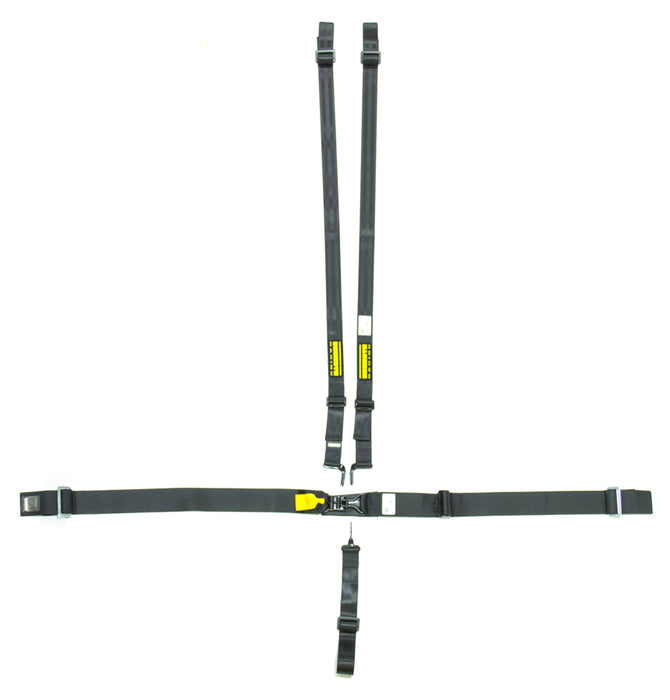 Schroth Racing SRBSR71050H 5pt Harness System SFI LatchLink Black HANS