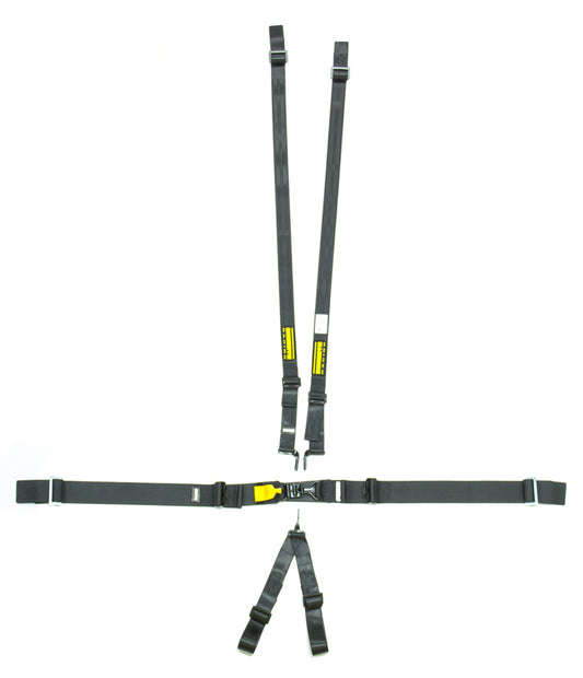 Schroth Racing SRBSR71760H 6pt Harness System SFI LatchLink Black HANS