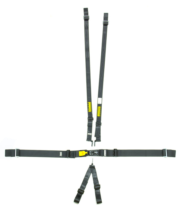 Schroth Racing SRBSR71760H 6pt Harness System SFI LatchLink Black HANS