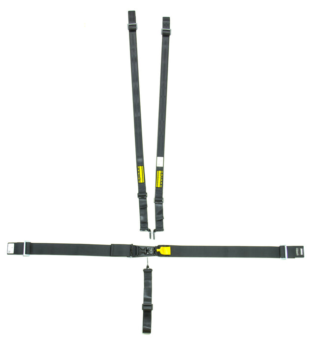 Schroth Racing SRBSR76050H 5pt Harness System SFI LatchLink Black HANS