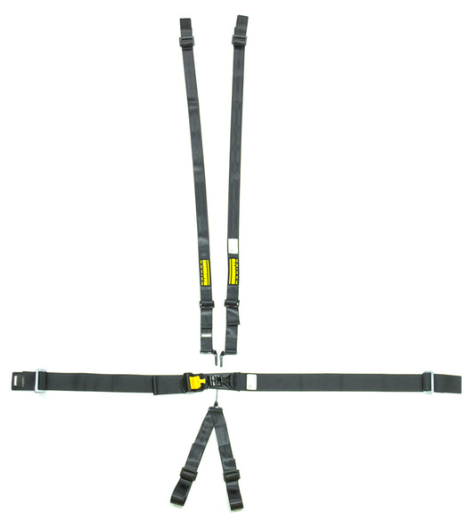 Schroth Racing SRBSR76560H 6pt Harness System SFI LatchLink Black HANS
