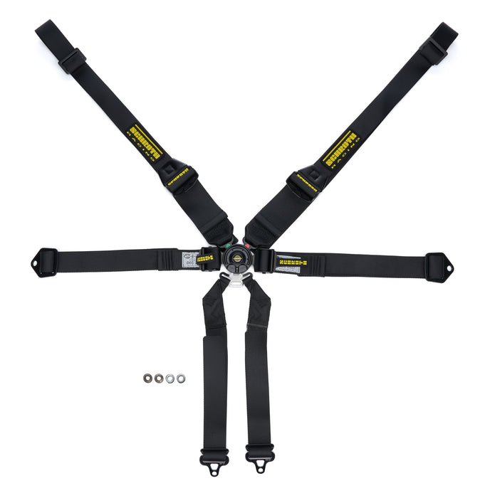 Schroth Racing SRBSR91543-6 Harness 6pt Profi II SFI Hans Black
