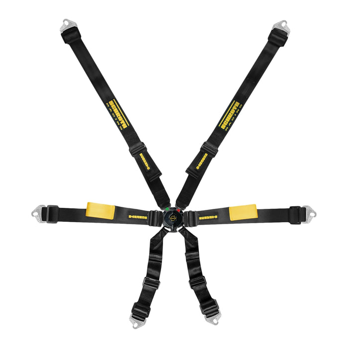 Schroth Racing SRBSR94510-0-31 Harness 6pt Enduro Black Shoulder & Lap