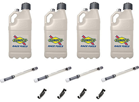 Sunoco Race Jugs SRJM7500TN-MSM Tan SUtility Jug 5 Gal Case Kit