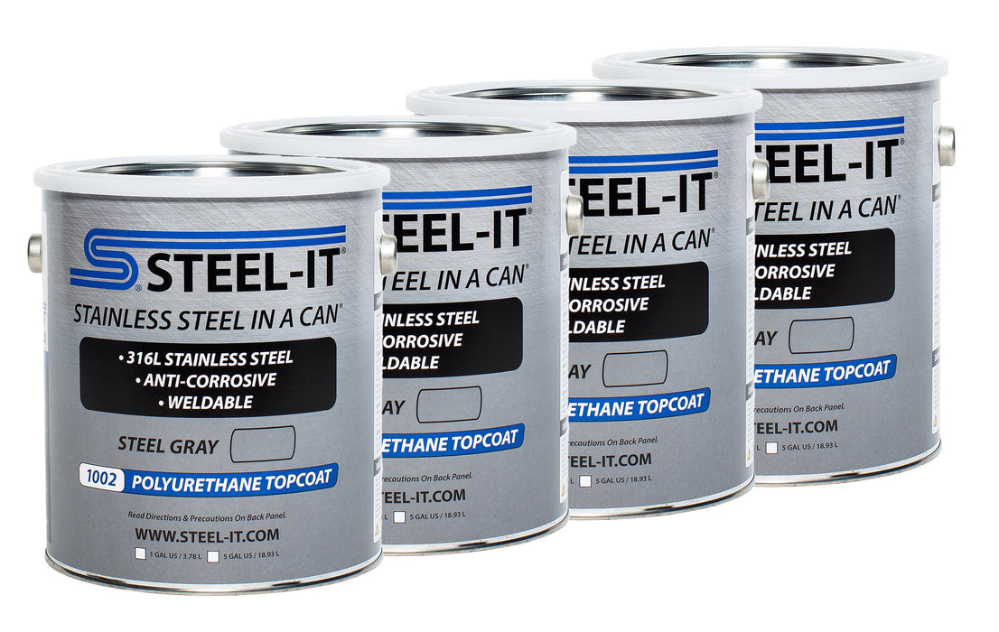 Steel-it STLCASE1002G Steel Gray Polyurethane Case 4 x 1 Gallon