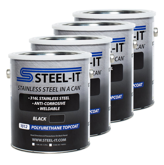 Steel-it STLCASE1012G Black Polyurethane Case 4 x 1 Gallon