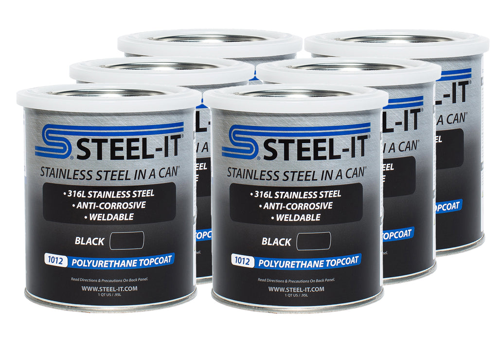 Steel-it STLCASE1012Q Black Polyurethane Case 6 x 1 Quart