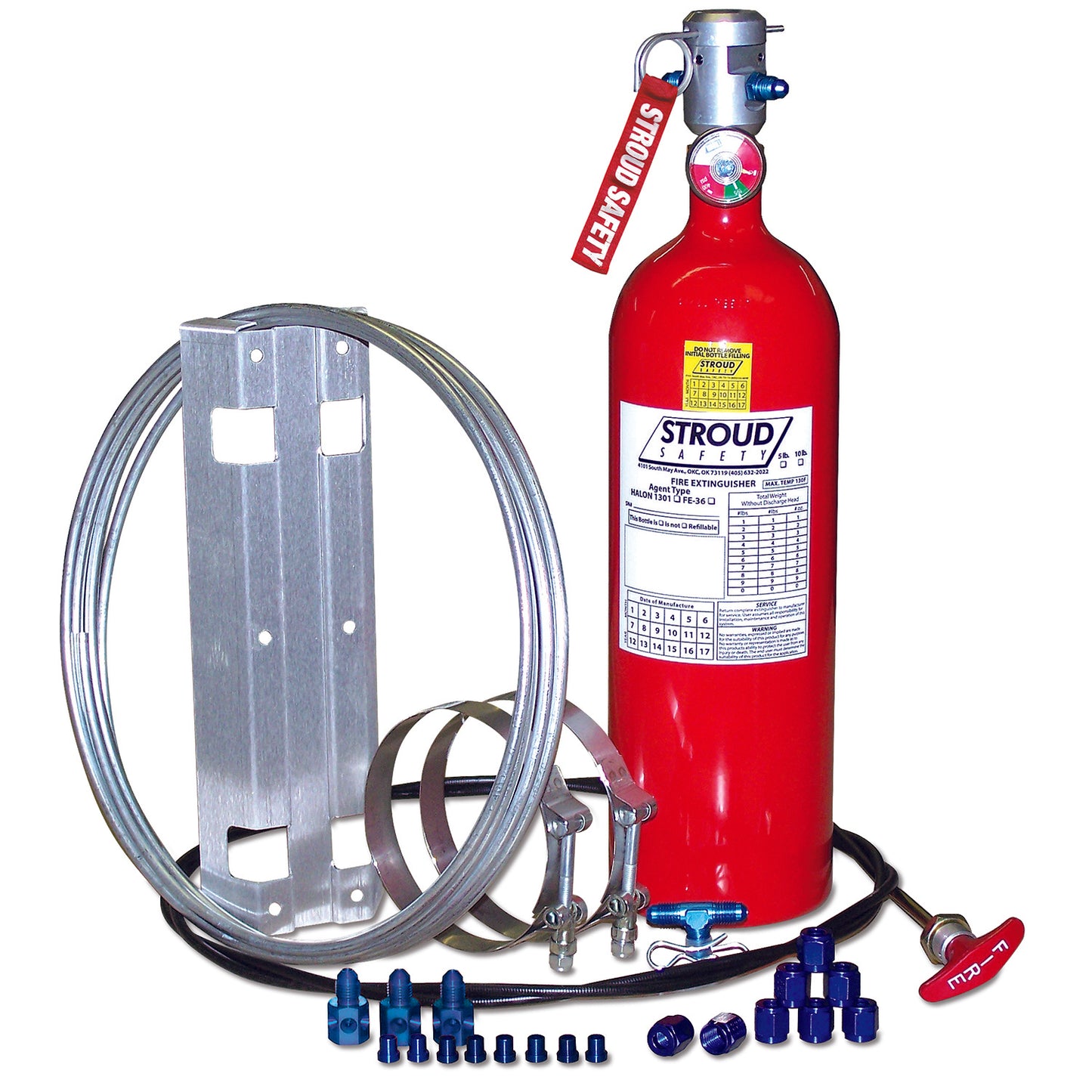 Stroud Safety STR9302 Fire Suppression System Novec 1230 5lb Pull Cabl