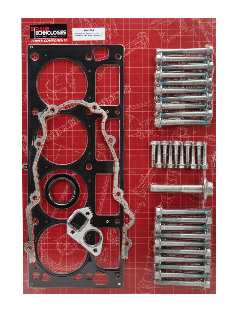 Straub Technologies Inc. STT346-2004 Cam Change Gasket & Bolt Kit LS3 4in + Bore