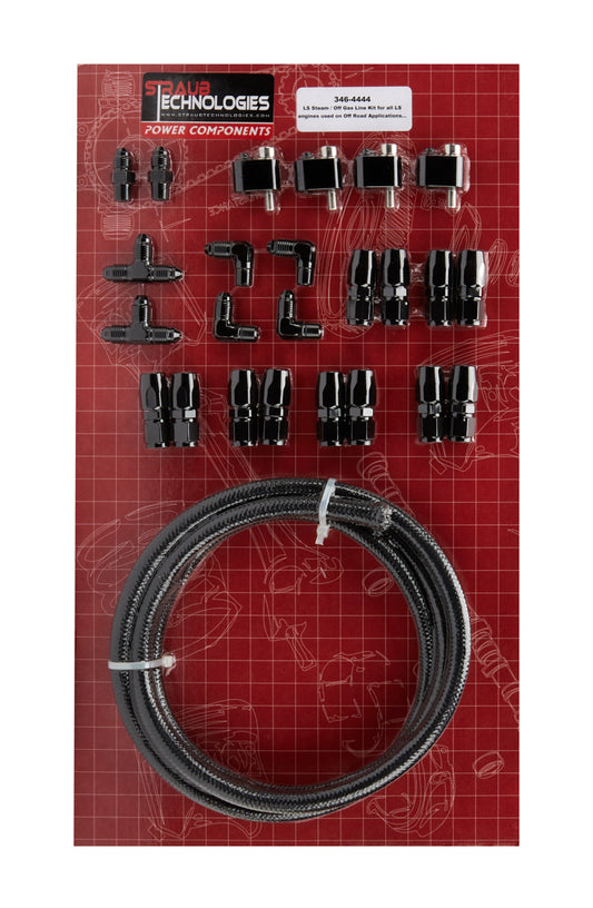 Straub Technologies Inc. STT346-4444 LS Cylinder Head Plumbing base Kit