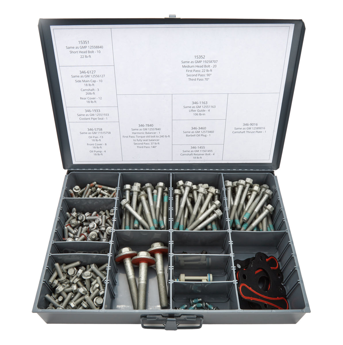 Straub Technologies Inc. STT346-9003 LS Master Bolt Kit for Cam Swap 3 Engine Set