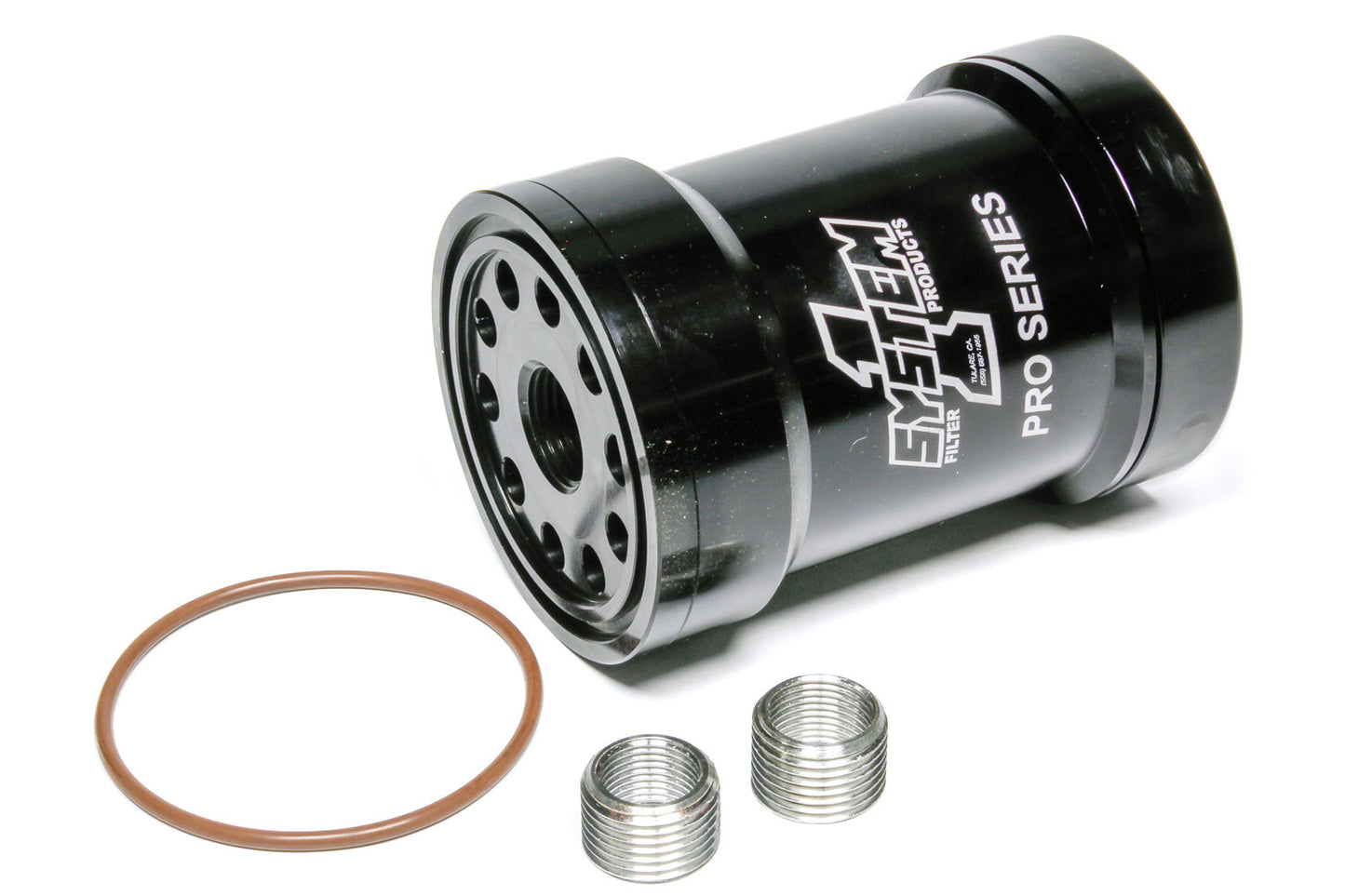 System One SYS209-571BPS-1 Billet Oil Filter w/Blt Cap 75 Micron - Black