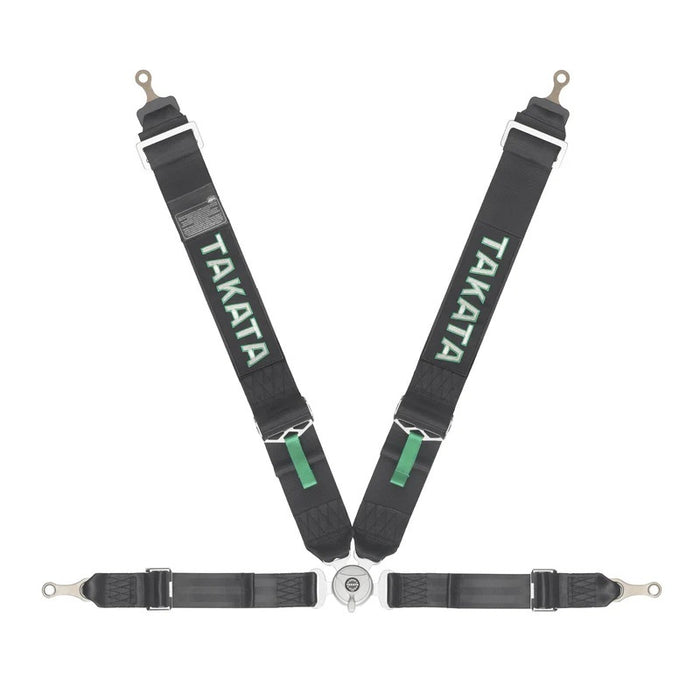 Takata TAKTR71001-0-31 Harness Race 4pt Bolt-In 3in Shldr 2in Lap Blk