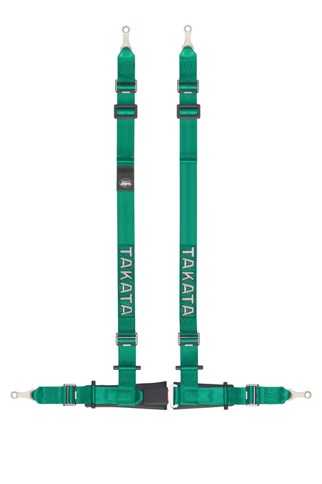 Takata TAKTR74001US-H2 Harness Drift 4 Pt Bolt- 2in Shldr & Lap Green