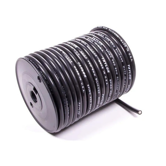 Taylor/vertex TAY35072 100' Spool 8mm Black Spiro Wound Plug Wire