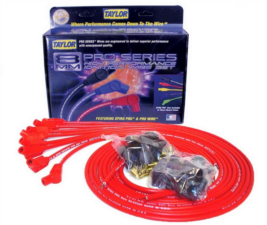 Taylor/vertex TAY73253 8mm Red Spiro-Pro Wires