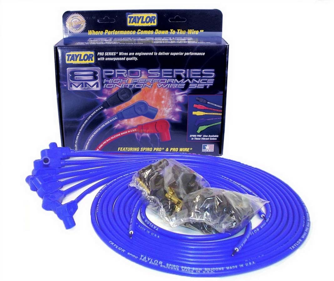 Taylor/vertex TAY73651 8mm Blue Spiro-Pro Wires